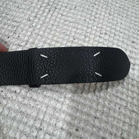 Maison Margiela Black Leather Belt
